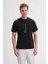 Siyah Erkek T-Shirt 4091 2