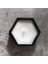 Altıgen Beton Mumluk - El Yapımı Modern Dekoratif Luxdecire Soya Mumu (8,8 x 3,5 Cm) 2