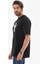 Bisiklet Yaka Baskılı Oversize T-Shirt - Siyah 2