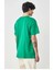 Düz Biskilet Yaka Oversize T-Shirt - Yeşil 2