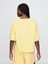 Kadın Sarı Gap Logo Fransız Havlu Kumaşı T-Shirt 4