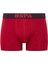 Erkek, Lisanslı, Uspa, Modal, (Bordo-Lacivert-Antrasit) 3'lü Boxer 1