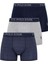 Erkek Lacivert - Gri Melanj - Indigo 3 Lü Boxer 1
