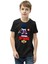Bisiklet Yaka Kısa Kol Baskılı Çocuk T-Shirt - Siyah 1