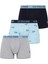 Erkek Lacivert - Mint - Antrasit Melanj 3 Lü Boxer 80446 1