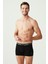 Erkek Antrasit Melanj - Siyah 3 Lü Boxer 4
