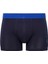 Erkek Saks-Lacivert-Baskılı 3 Lü Boxer 1
