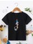Çocuk Unisex Baskılı T-Shirt - Siyah 2