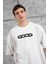 Beyaz Good Yazılı Oversize Tshirt 4