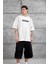 Beyaz Good Yazılı Oversize Tshirt 5
