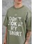 Yeşil Dont Look At My Tshirt Yazılı Oversize Tshirt 3