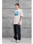 Krem Yıkamalı Dirk Yazılı Oversize Tshirt 5