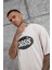 Krem Oasis Yazılı Yıkamalı Oversize Tshirt 2