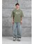 Yeşil M99 Studio Yazılı Oversize Tshirt 1