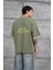 Yeşil M99 Studio Yazılı Oversize Tshirt 2