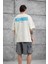 Krem M11 Yazılı Oversize Tshirt 1
