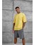 Sarı Basic Oversize Tshirt 4