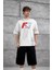 Beyaz Farfrom Yazılı Oversize Tshirt 2