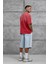 Kırmızı Işaretli Yazı Baskılı Yıkamalı Oversize Tshirt 2