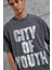 Füme City Of Youth Baskılı Oversize Tshirt 1