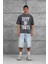 Füme City Of Youth Baskılı Oversize Tshirt 2