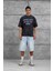 Siyah Mrnearly Yazılı Oversize Tshirt 1