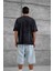 Siyah Mrnearly Yazılı Oversize Tshirt 5