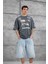Füme Remember Yazılı Yakımalı Oversize Tshirt 5
