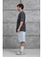 Füme Oasis Yazılı Yıkamalı Oversize Tshirt 5