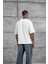 Beyaz Figür Baskılı Oversize Tshirt 3
