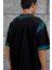 Siyah Restart Baskılı Oversize Tshirt 4