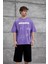 Mor Brabus Yazılı Oversize Tshirt 2