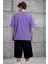 Mor Brabus Yazılı Oversize Tshirt 3