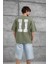 Haki Remedy Crew Yazılı Oversize Tshirt 1