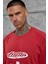 Kırmızı Lesschen Baskılı Yıkamalı Oversize Tshirt 4