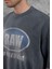 Füme Raw Yazılı Yıkamalı Oversize Tshirt 3