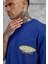 Lacivert Brand Authentic Yazılı Oversize Tshirt 4