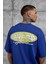 Lacivert Brand Authentic Yazılı Oversize Tshirt 5