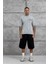 Gri Parça Detaylı Yıkamalı Oversize Tshirt 2