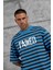 Mavi Tained Baskılı Oversize Tshirt 2