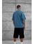 Mavi Tained Baskılı Oversize Tshirt 3