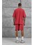 Kırmızı Basic Oversize Tshirt 5