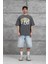 Füme Brandname Yazılı Yıkamalı Oversize Tshirt 1