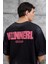 Siyah M11 Yazılı Oversize Tshirt 3