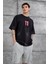 Siyah M11 Yazılı Oversize Tshirt 4