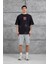 Siyah M11 Yazılı Oversize Tshirt 5