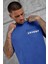 Mavi Parça Detaylı Yıkamalı Oversize Tshirt 4