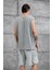 Gri Yıkamalı Oversize Atlet 3