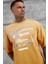 Hardal Gabserine Yazılı Oversize Tshirt 2