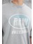Gri Raw Yazılı Yıkamalı Oversize Tshirt 2